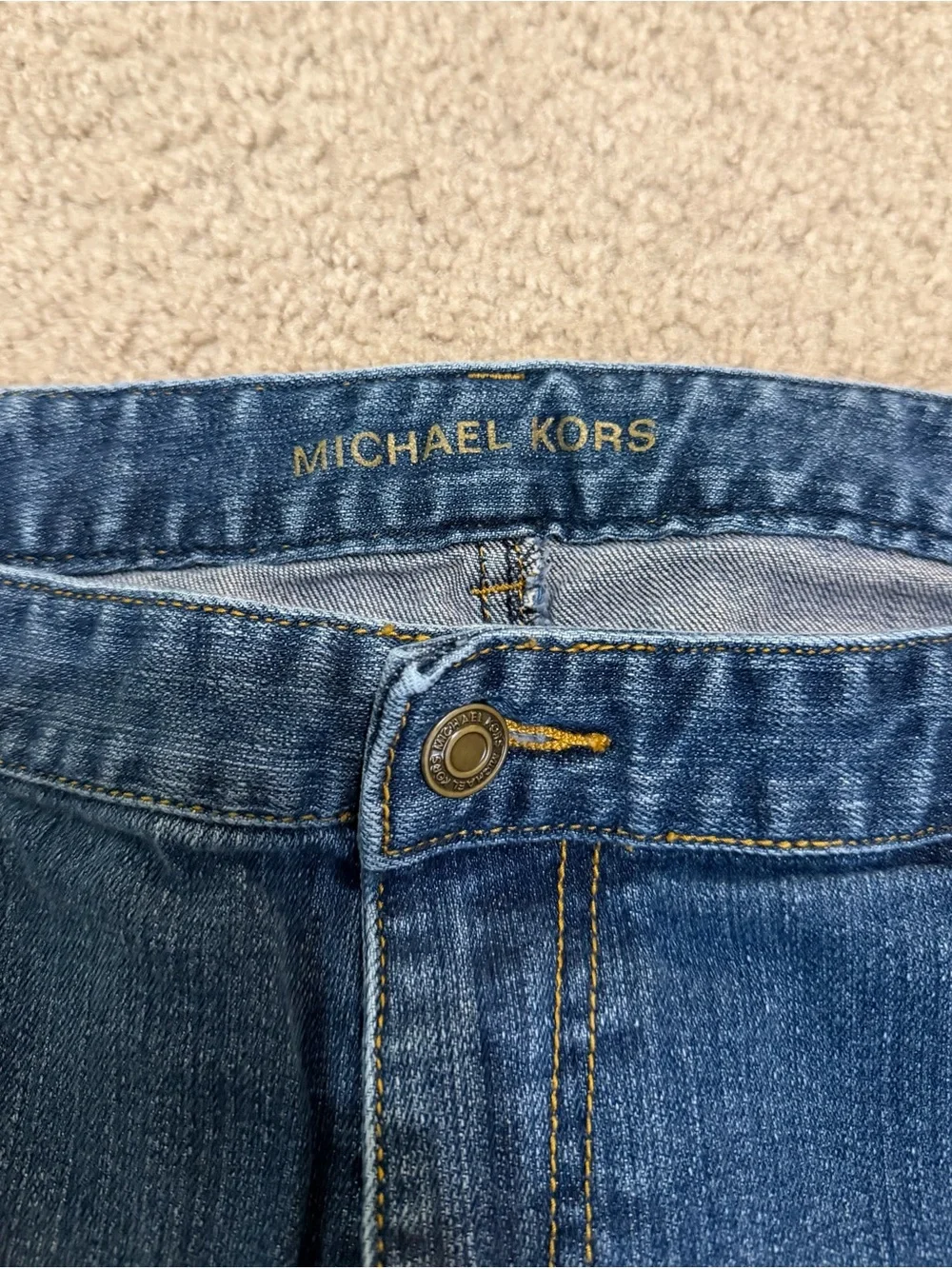 Michael Kors Women’s Straight Leg Stretch Jeans 16W Medium Wash Plus Size